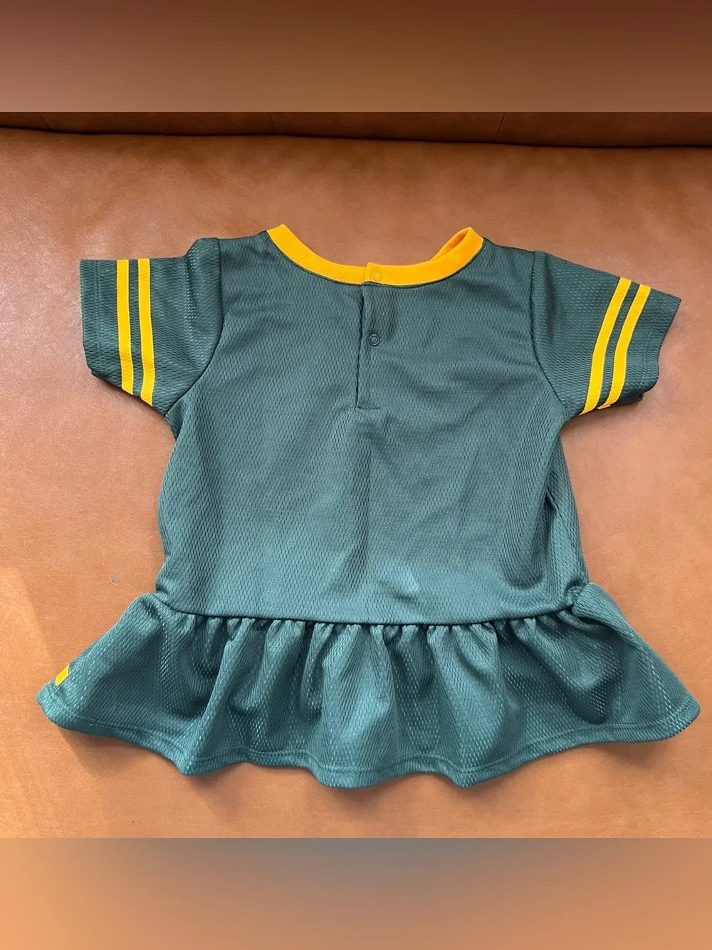 NFL Team Apparel Baby Girl Green Gerber Green Bay Packers Dress Sz 18M
